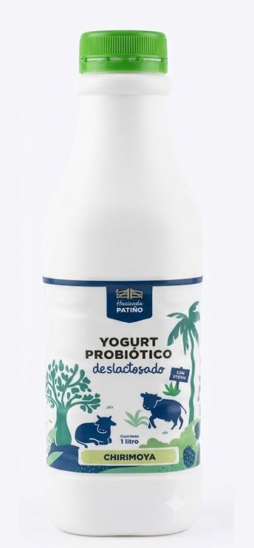 Yogurt Probiótico Deslactosado Chirimoya (stevia) 1 litro