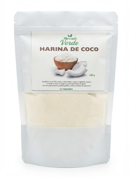 Harina de Coco 200g Mercado Verde